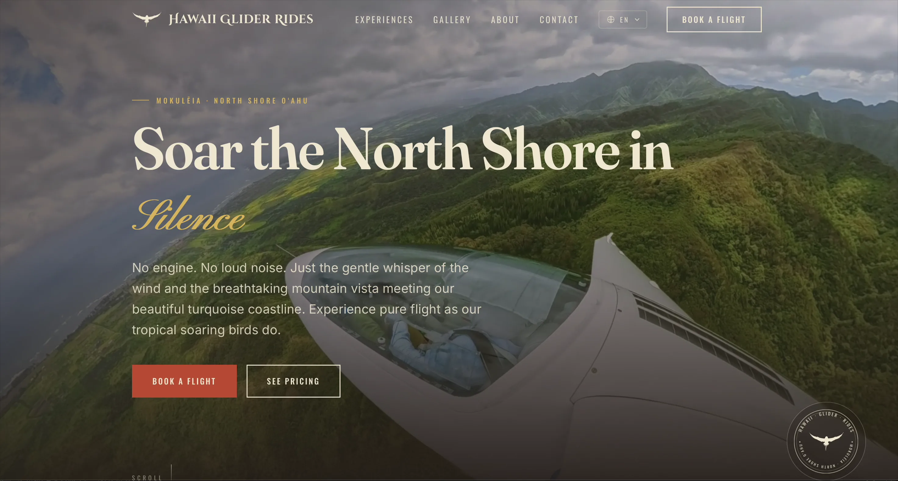 Hawaii Glider Rides website