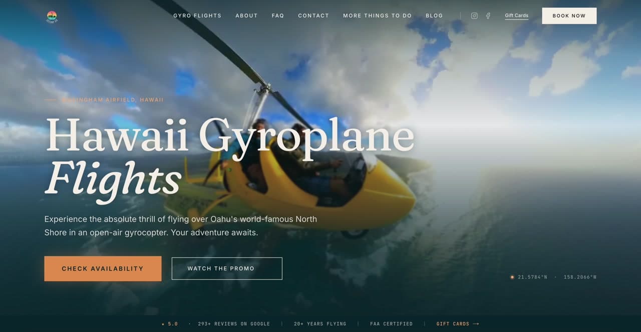 Skyland Air website