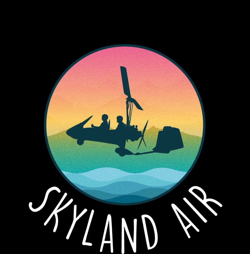 Skyland Air's original circular badge logo