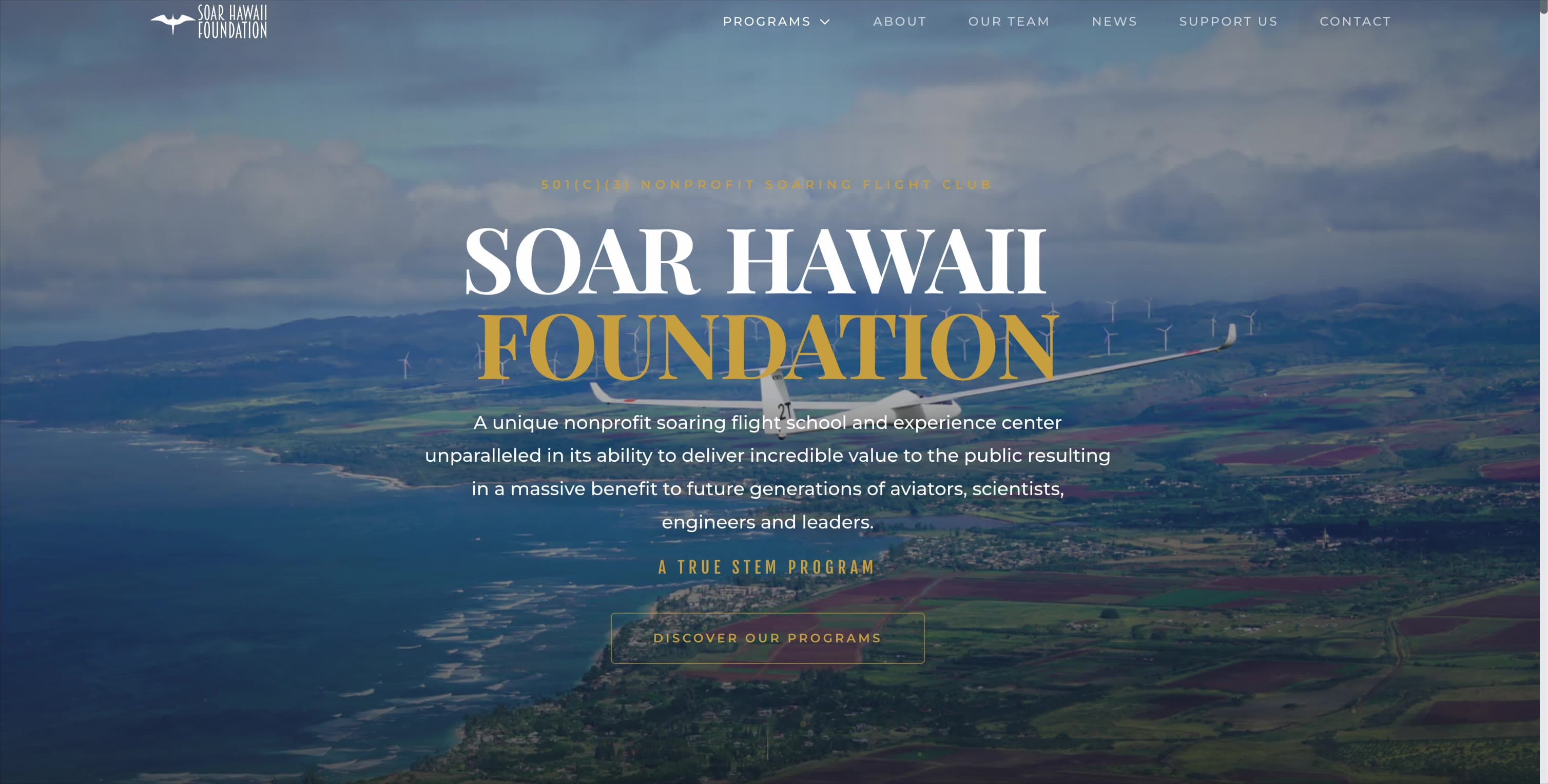 Soar Hawaii website